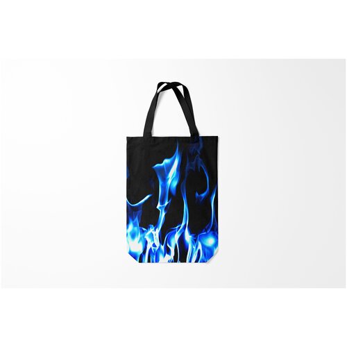 фото Сумка-шоппер / 31х42 см / популярные иллюстрации / другие огонь burnettie