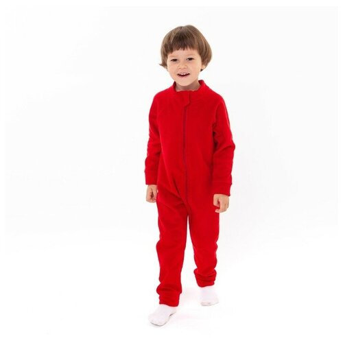 фото Комбинезон юниор текстиль, открытая стопа, размер 22, красный