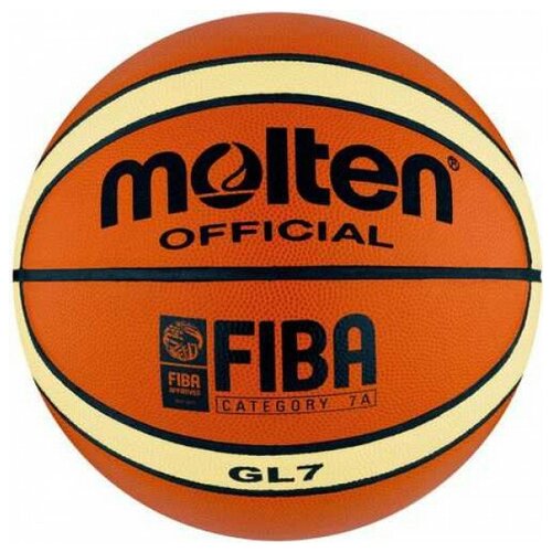 фото Баскетбольный мяч molten bgl7 с лого рфб 7 оранжевый