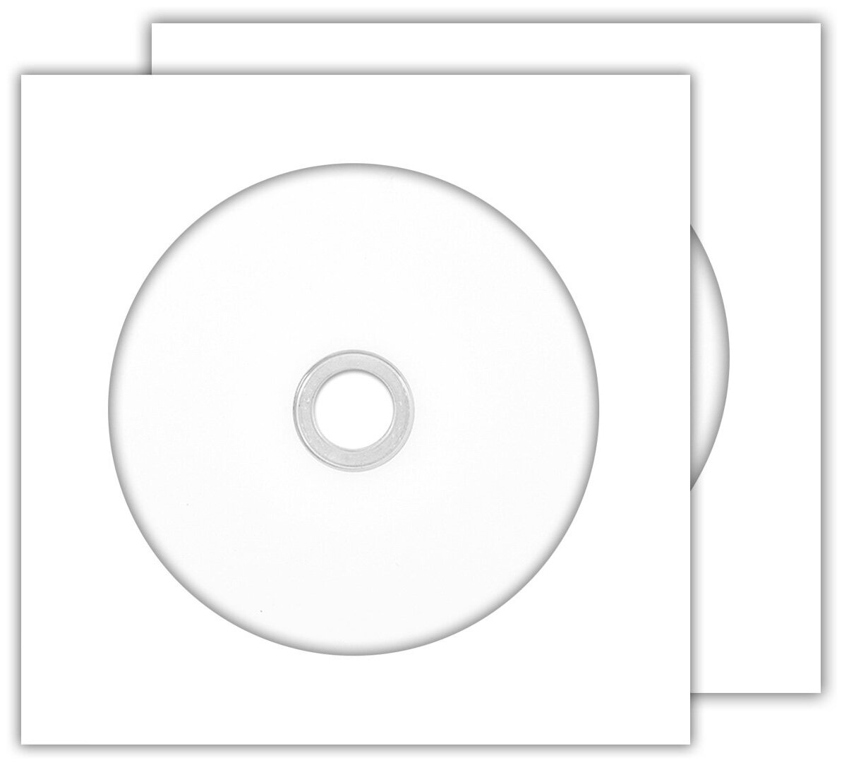 Диск DVD+R Ritek 4,7Gb 16x Printable в бумажном конверте с окном, 2 шт.