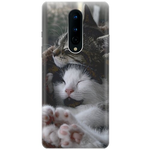 фото Силиконовый чехол на oneplus 8 / ванплюс 8 с принтом "отдыхающие котики" gosso