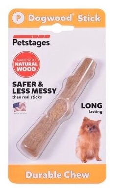 Petstages Игрушка для собак Dogwood палочка деревянная 22 см большая, 0,299 кг, 38952