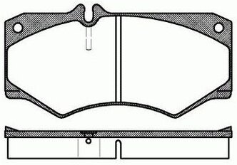 Дисковые тормозные колодки передние REMSA 0047.30 для Mercedes-Benz, Peugeot, PUCH, Volkswagen (4 шт.)