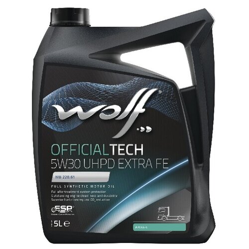 фото Масло моторное, wolf officialtech 5w30 uhpd extra fe, 5 л