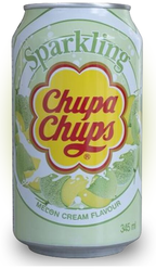 Напиток газированный Chupa Chups Melon cream (вкус Дыня) 345 мл Упаковка 24 шт