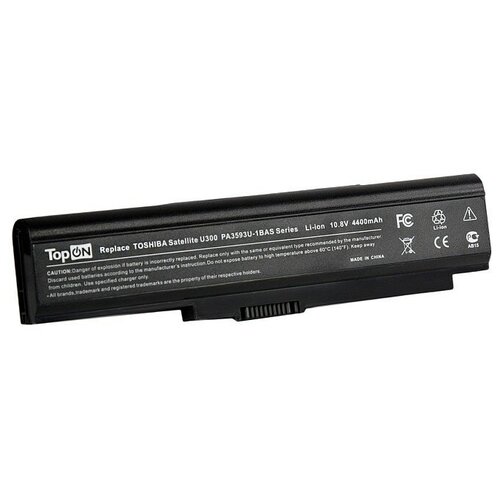 фото Аккумуляторная батарея topon для ноутбука toshiba pabas112 10.8v (4400mah)