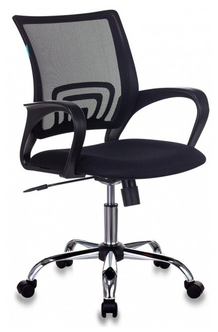 Кресло офисное бюрократ CH-695N/SL/BLACK спинка сетка черный TW-01 сиденье черный TW-11 крестовина хром