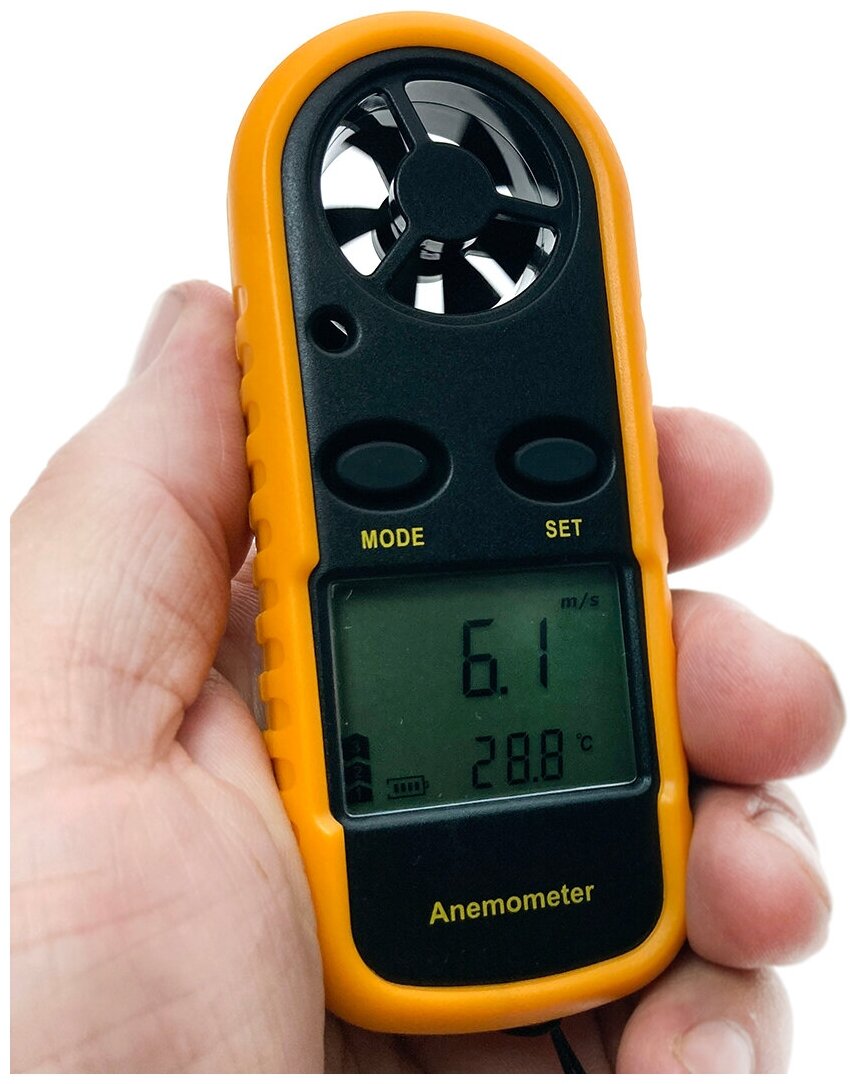 Цифровой анемометр / Измеритель скорости ветра GM816