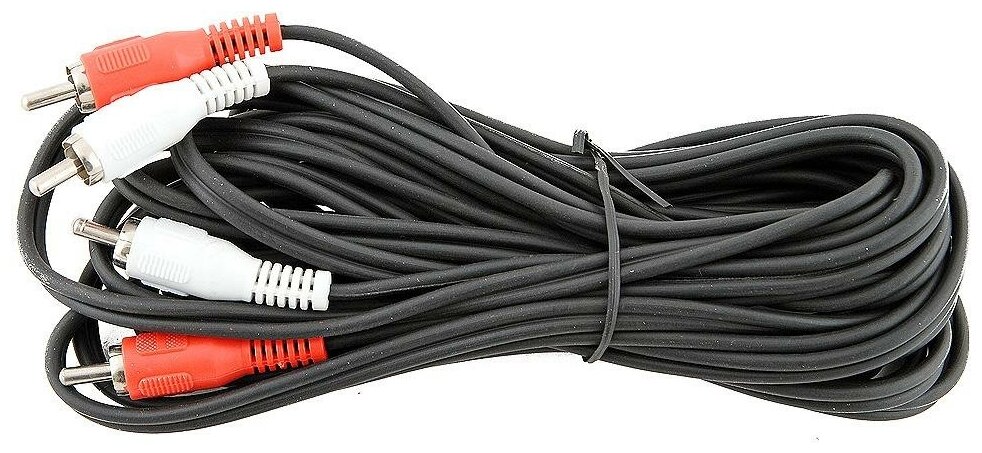 Кабель VCOM 5M соединительный 2xRCA (M) - 2xRCA (M) черный 1,5m - фото №19