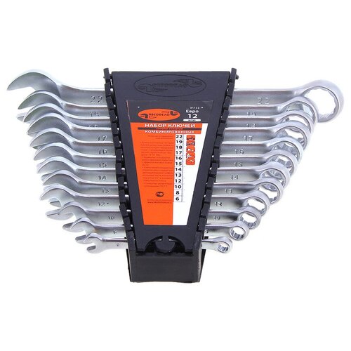 фото Набор ключей автодело комбинированных 12 предметов холдер 31122 автоdело