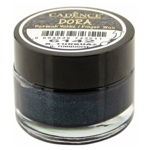 Воск Cadence Dora Water Based Finger Wax. Dark Turquoise-6142 воск старинная позолота water based finger wax 20 ml sugar pink 913