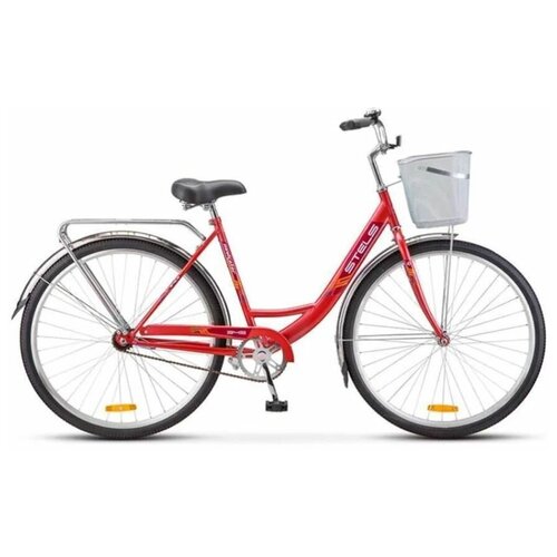 Велосипед городской STELS Navigator 345 леди (28) рама 20, красный, с корзиной