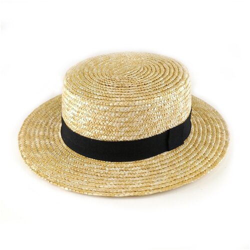 Шляпа SCORA, размер 55-57, бежевый соломенная шляпа канотье carolon бежевый с атласной лентой 56 59 размер