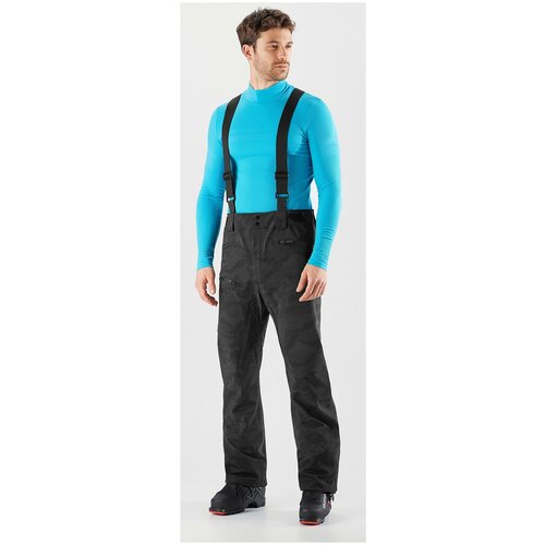  брюки для сноубординга Salomon Outlaw 3L Pant, карманы, мембрана, регулировка объема талии, водонепроницаемые, размер L, серый