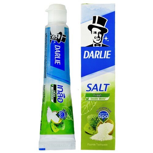 Зубная паста с солью и травами Дарли Darlie Salt Fresh Dooble Mints, 35гр. зубная паста с солью и травами darlie salt herbal protect toothpaste 35g