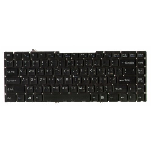 Клавиатура для ноутбука Sony Vaio VPC-S черная без рамки 74600₽