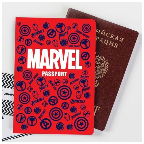 Обложка для паспорта , мультиколор printio обложка для паспорта щит мстители
