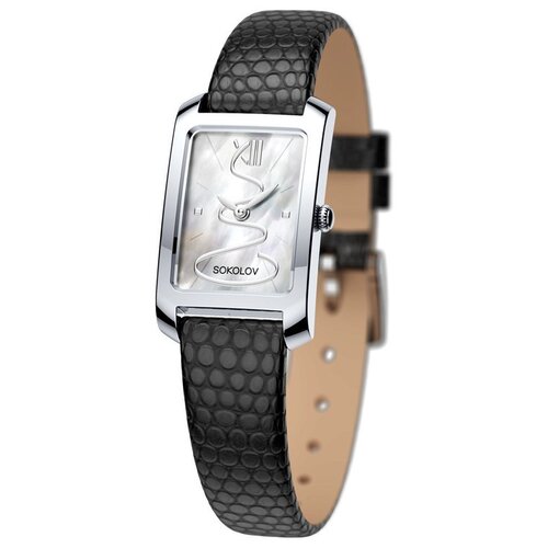 фото Женские серебряные часы sokolov 156.30.00.000.04.01.2