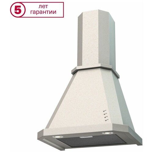 Вытяжка каминная KRONA NEYA 600 cлоновая кость кнопочное управление 20651 2042500₽