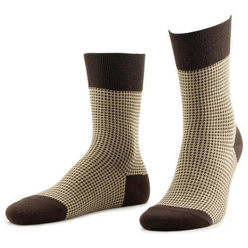 фото Мужские носки sergio di calze, 1 пара, классические, размер 25, коричневый