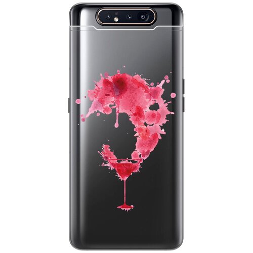 Силиконовый чехол с принтом Cocktail Splash для Samsung Galaxy A80 / A90 / Самсунг А80 / А90