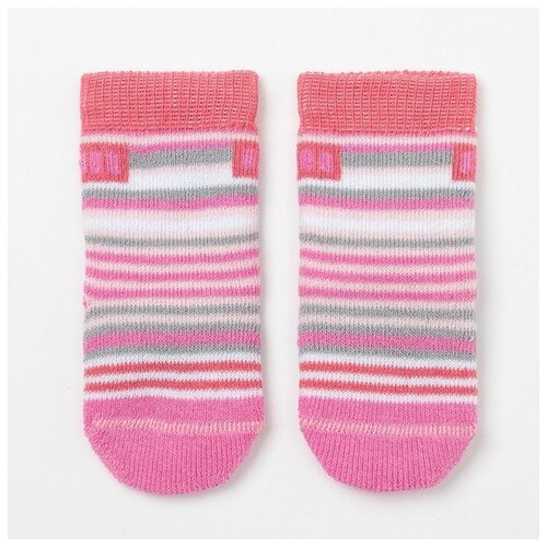 Носки Носкофф размер 16, розовый детские носки махровые тигренок