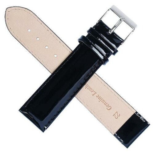 фото Ремешок для часов, мужской, 22 мм, запряжник 80 мм, горт 120 мм, натуральная кожа, чёрный ооо доступные цены