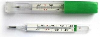 Термометр медицинский безртутный в пластиковом футляре