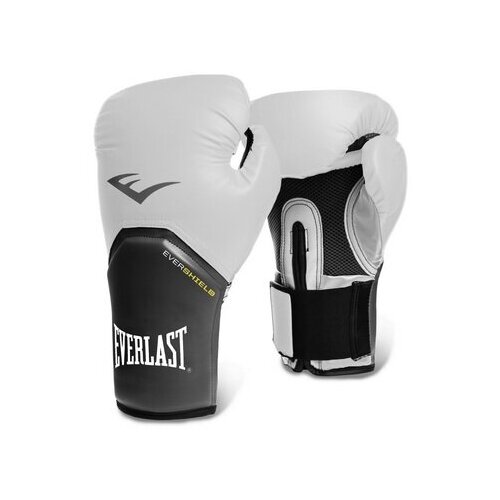 Боксерские перчатки Everlast тренировочные Pro Style Elite белые 12 унций