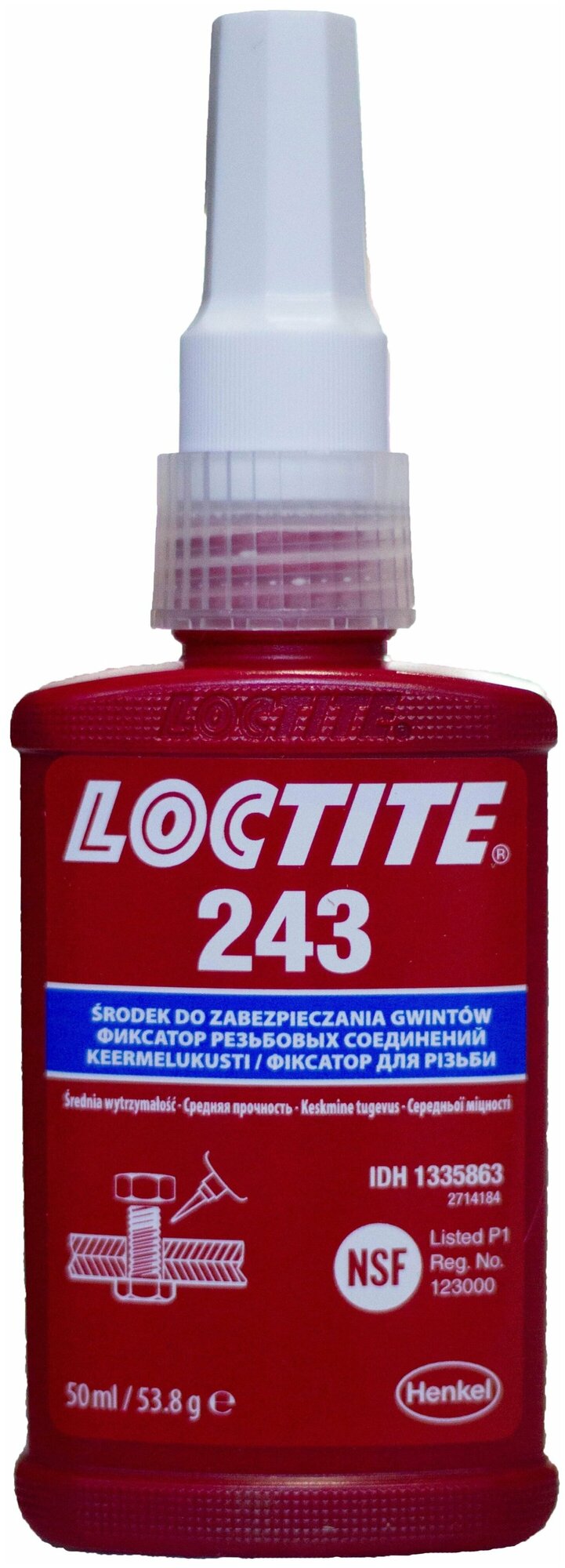 Loctite 243 50мл (резьбовой фиксатор средней прочности)