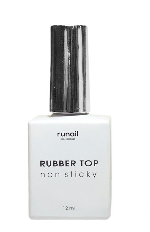 Runail Верхнее покрытие Rubber Top Non Sticky, прозрачный, 12 мл, 50 г