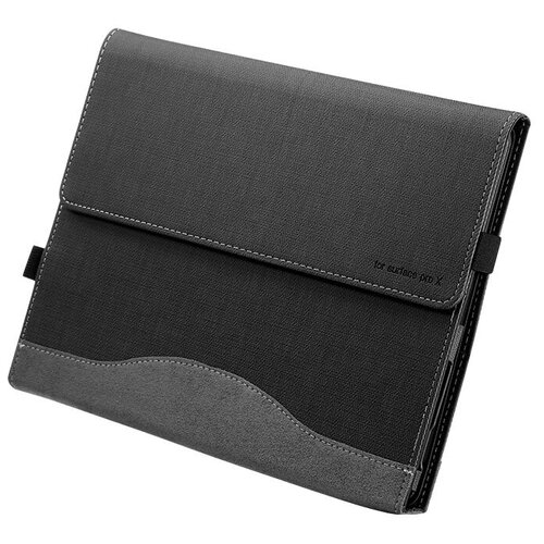 фото Чехол-книжка mypads для microsoft surface pro x msq1 с держателем для руки и отделением под клавиатуру темно-серый
