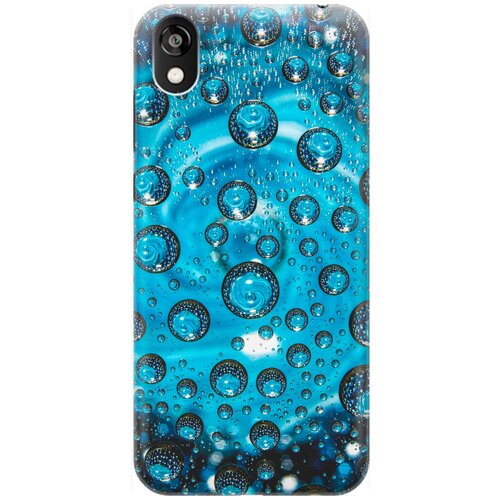 фото Re:pa накладка transparent для huawei y5 (2019) / honor 8s с принтом "голубые капли"