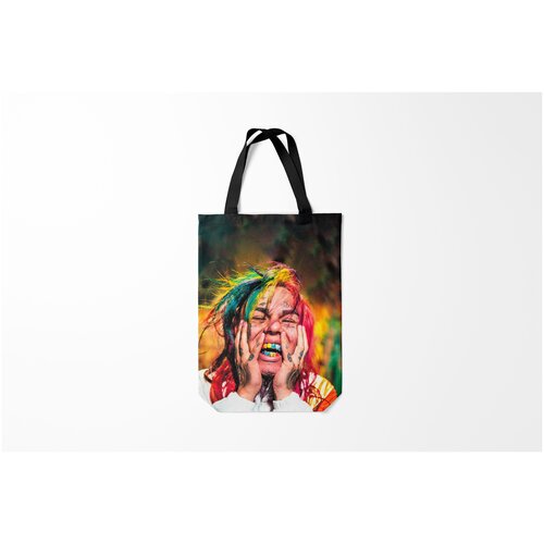 фото Сумка-шоппер / 31х42 см / rap / 6ix9ine stoopid burnettie