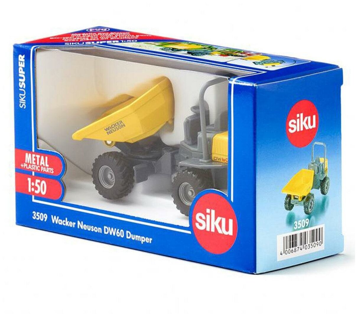 Самосвал Siku Wacker Neuson DW60 3509 - фото №6