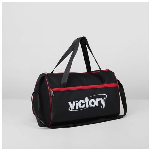 фото Сумка спортивная, отдел на молнии, наружный карман, длинный ремень, цвет чёрный mikimarket