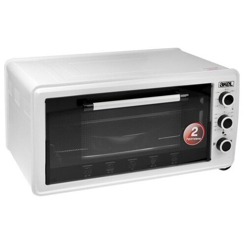 Мини-печь AKEL AF-930 1300 Вт 48 л 80-320С таймер белая 1398700₽