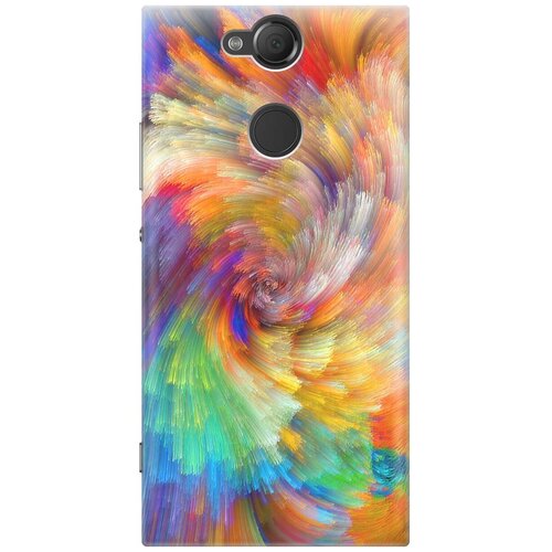 фото Re:pa накладка transparent для sony xperia xa2 с принтом "акварельная красота"