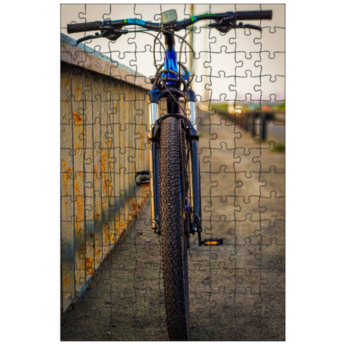 фото Магнитный пазл 27x18см."велосипед, велопрогулка, путешествия" на холодильник lotsprints