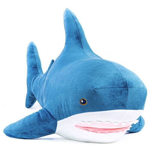 фото Мягкая игрушка акула 100 см с карманом, плюшевая, синяя by goldstitch
