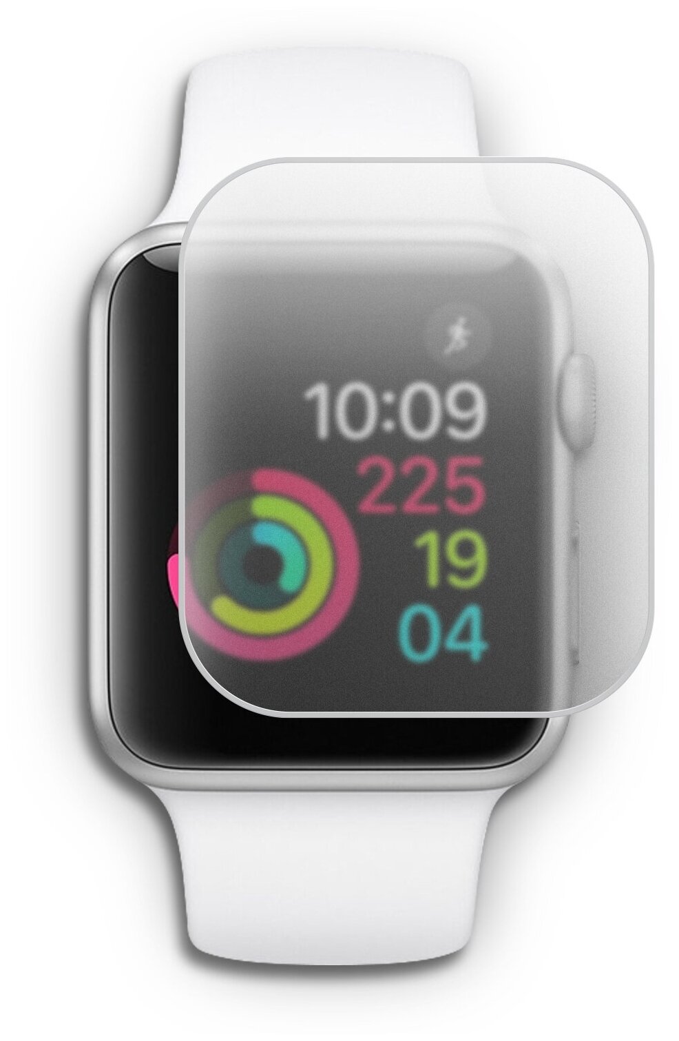 Гидрогелевая защитная пленка на Apple Watch 2/ 3 (42 mm) / Эпл Вотч 2/3 / 42 мм матовая на смарт часы комплект 2 шт. , Brozo
