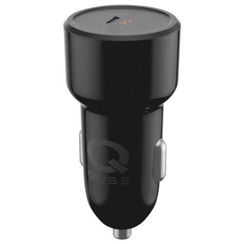 Автомобильное зарядное устройство QUB QCPDBLK (1 Type-C Power Delivery, цвет черный)