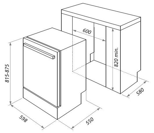 Посудомоечная машина HOMSair DW64E - фотография № 18