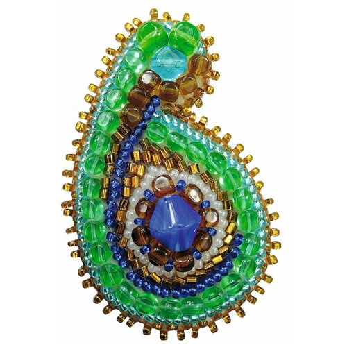 БП194 Набор для изготовления броши 'Восточные мотивы' 6,0х4,0см