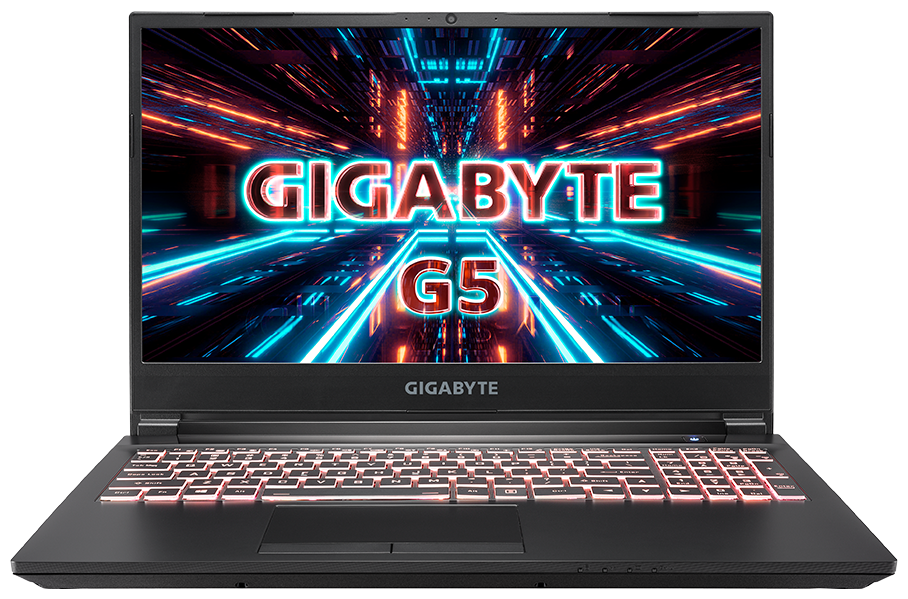 15.6" Ноутбук GIGABYTE G5 (RTX 30 Series) 1920x1080, Intel Core i5 10500H 2.5 ГГц, RAM 16 ГБ, DDR4, SSD 512 ГБ, NVIDIA GeForce RTX 3060, Windows 10 Home, KC-5RU1130SH, черный