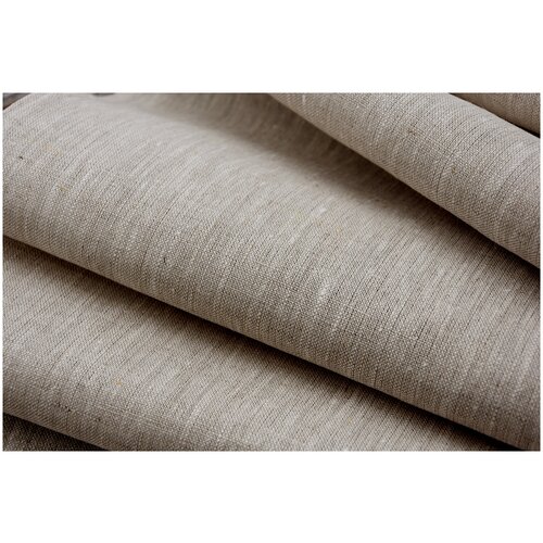 Ткань ЛЁН 100% натуральный некрашеный мягкий плотный 260гр./м2 ткань льняная 100% серый натуральный лён 2 метра