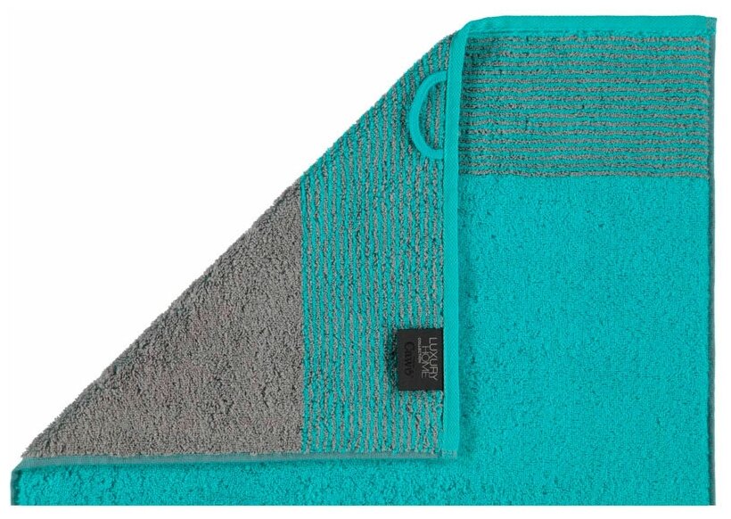 Полотенце махровое Cawo Two-Tone 50x100см, цвет бирюзовый - фотография № 5