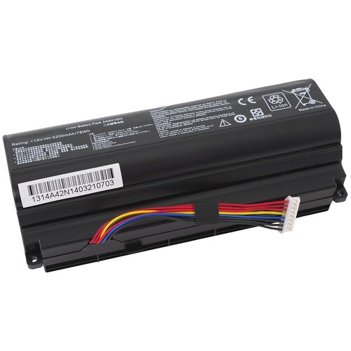 Аккумулятор A42N1403 для Asus G751 / GFX71 5200mAh аккумулятор oem совместимый с a42lm93 a42n1403 для ноутбука asus g751 g751jm gfx71 15v 5200mah черный