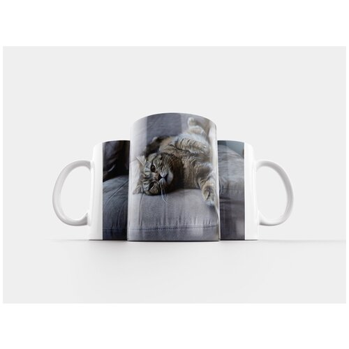 фото Кружка "кот, диван, ленивый кот" 320 мл lotsprints