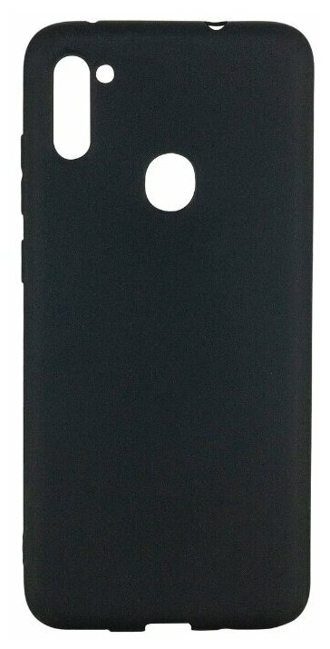 Чехол для телефона силиконовый черный для SAMSUNG Galaxy A11 / М11 (Самсунг А11 / М11)